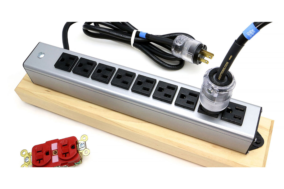 AV Options SuperWiremold Deep-Cryo 9 Outlet Power Strip